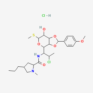 molecular formula C26H40Cl2N2O6S B15124695 3,4-O-p-Anisylideneclindamycin Hydrochloride 