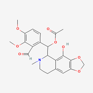 molecular formula C23H25NO8 B15124715 4'-O-Desmethyl-3-O-acetylpapaveroxine 