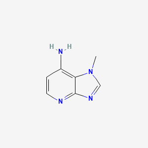 molecular formula C7H8N4 B1512472 1-Methyl-1H-imidazo[4,5-b]pyridin-7-amine 