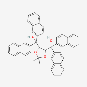 molecular formula C47H38O4 B15124813 (4R,5R)-2,2-Dimethyl-alpha,alpha,alpha',alpha'-tetra(2-naphthyl)dioxolane-4,5-dimethanol 