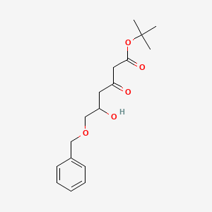 molecular formula C17H24O5 B15124835 Tert-butyl 5-hydroxy-3-oxo-6-phenylmethoxyhexanoate 