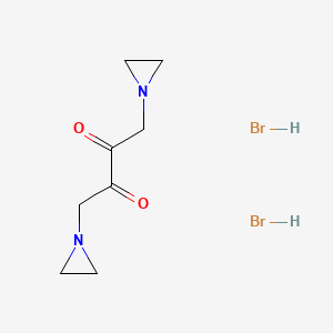 molecular formula C8H14Br2N2O2 B15124847 1,4-Bis(1-aziridinyl)-2,3-butanedione Dihydrobromide 