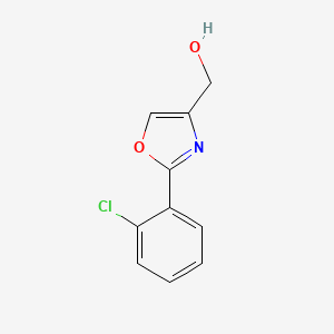 molecular formula C10H8ClNO2 B1512485 [2-(2-Chloro-phenyl)-oxazol-4-YL]-methanol 