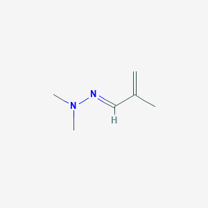 molecular formula C6H12N2 B15124851 Methacrolein dimethylhydrazone 