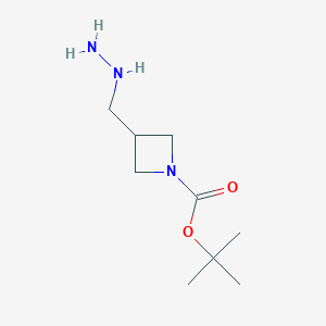 Tert-butyl 3-(hydrazinylmethyl)azetidine-1-carboxylate