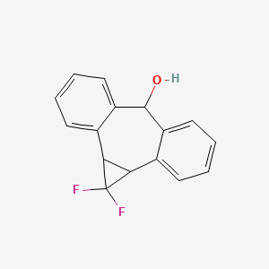 Dibenzo[a,e]cyclopropa[c]cyclohepten-6-ol, 1,1-difluoro-1,1a,6,10b-tetrahydro-, (1aalpha,6beta,10balpha)-