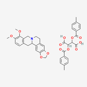 2,3-Bis[(4-methylbenzoyl)oxy]butanedioic acid;16,17-dimethoxy-5,7-dioxa-13-azapentacyclo[11.8.0.02,10.04,8.015,20]henicosa-2,4(8),9,15(20),16,18-hexaene