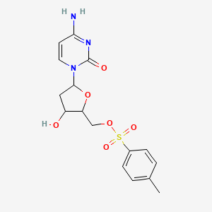 [5-(4-Amino-2-oxopyrimidin-1-yl)-3-hydroxyoxolan-2-yl]methyl 4-methylbenzenesulfonate