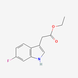 molecular formula C12H12FNO2 B15124894 Ethyl 6-Fluoroindole-3-acetate 