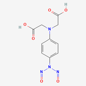 molecular formula C10H10N4O6 B15124905 2-[N-(carboxymethyl)-4-(dinitrosoamino)anilino]acetic acid 