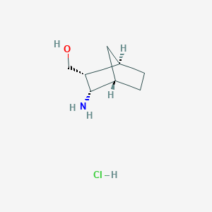 molecular formula C8H16ClNO B1512492 Diendo-(3-Amino-bicyclo[2.2.1]hept-2-yl)-methanol hydrochloride 