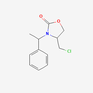 3-[1'(R)-alpha-Methylbenzyl]-4(S)-chloromethyl-oxazolidin-2-one