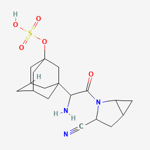 [3-[1-Amino-2-(3-cyano-2-azabicyclo[3.1.0]hexan-2-yl)-2-oxoethyl]-1-adamantyl] hydrogen sulfate