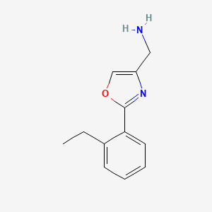 molecular formula C12H14N2O B1512495 (2-(2-Ethylphenyl)oxazol-4-YL)methanamine 
