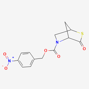 molecular formula C13H12N2O5S B15124960 4-Nitrobenzyl 3-oxo-2-thia-5-azabicyclo[2.2.1]heptane-5-carboxylate 