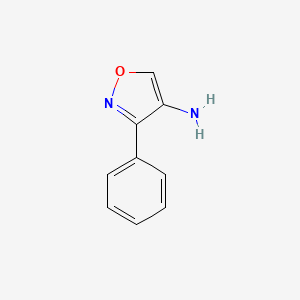 molecular formula C9H8N2O B15124975 3-Phenylisoxazol-4-amine 