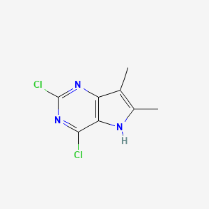 2,4-Dichloro-6,7-dimethyl-5h-pyrrolo[3,2-d]pyrimidine