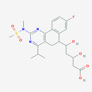 5-[8-Fluoro-2-[methyl(methylsulfonyl)amino]-4-propan-2-yl-5,6-dihydrobenzo[h]quinazolin-6-yl]-3,5-dihydroxypentanoic acid