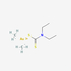 carbanide;N,N-diethylcarbamodithioate;gold(3+)