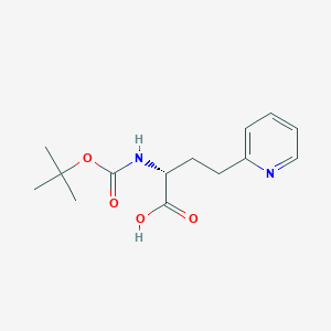 molecular formula C14H20N2O4 B1512506 (R)-2-Tert-butoxycarbonylamino-4-pyridin-2-YL-butyric acid 