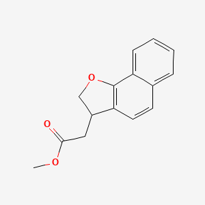 molecular formula C15H14O3 B15125070 Methyl 2,3-Dihydronaphtho[1,2-b]furan-3-acetate 