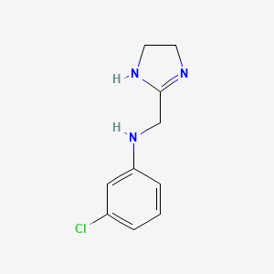 3-chloro-N-(4,5-dihydro-1H-imidazol-2-ylmethyl)aniline