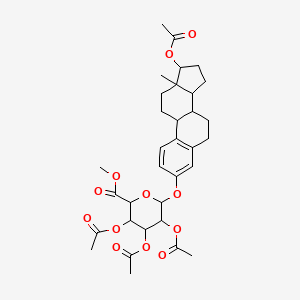 Methyl 3,4,5-triacetyloxy-6-[(17-acetyloxy-13-methyl-6,7,8,9,11,12,14,15,16,17-decahydrocyclopenta[a]phenanthren-3-yl)oxy]oxane-2-carboxylate