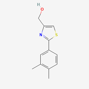 molecular formula C12H13NOS B1512514 [2-(3,4-Dimethyl-phenyl)-thiazol-4-YL]-methanol 