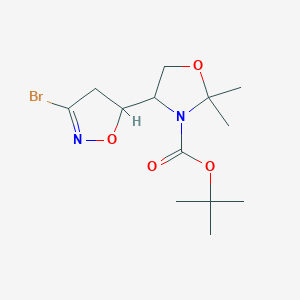 3-Bromo-5-((4R)-N-tert-butoxycarbonyl-2,2-dimethyloxazolidine)isoxazoline(MixtureofDiastereomers)