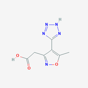 5-Methyl-4-(2H-tetrazol-5-yl)-3-isoxazoleacetic acid