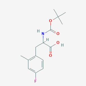 2-((tert-Butoxycarbonyl)amino)-3-(4-fluoro-2-methylphenyl)propanoic acid