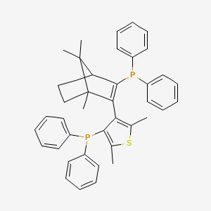 (1R,aR)-3-Diphenylphosphino-2-(4-diphenylphosphino-2,5-dimethyl-3-thienyl)-1,7,7-trimethyl-bicyclo[2.2.1]hept-2-ene