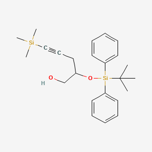 2-[Tert-butyl(diphenyl)silyl]oxy-5-trimethylsilylpent-4-yn-1-ol