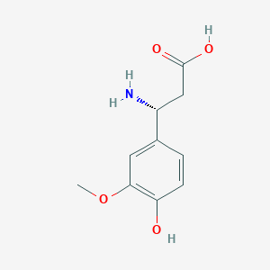 (3r)-3-Amino-3-(4-hydroxy-3-methoxyphenyl)propanoic acid