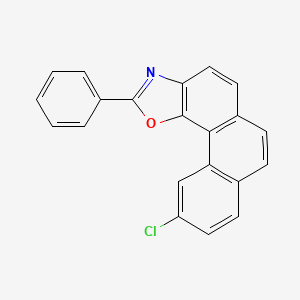 molecular formula C21H12ClNO B15125301 10-Chloro-2-phenylphenanthro[3,4-d]oxazole 