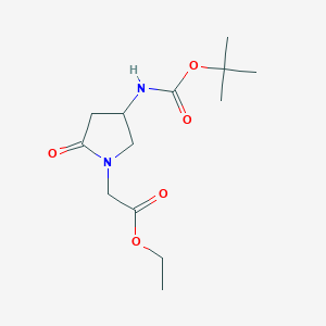 Ethyl 4-(Boc-amino)-2-oxopyrrolidine-1-acetate