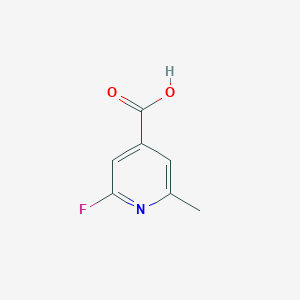 molecular formula C7H6FNO2 B1512574 2-Fluoro-6-methylisonicotinic acid 