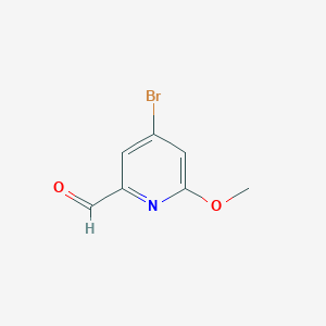 molecular formula C7H6BrNO2 B1512575 4-Bromo-6-methoxypicolinaldehyde 