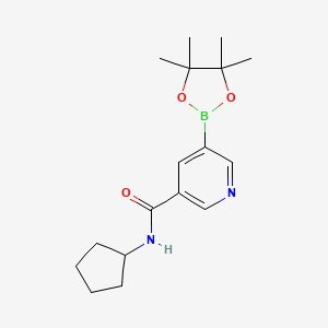molecular formula C17H25BN2O3 B1512577 5-(Cyclopentylcarbamoyl)pyridine-3-boronic acid pinacol ester 