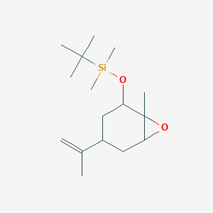 Tert-butyl-dimethyl-[(1-methyl-4-prop-1-en-2-yl-7-oxabicyclo[4.1.0]heptan-2-yl)oxy]silane