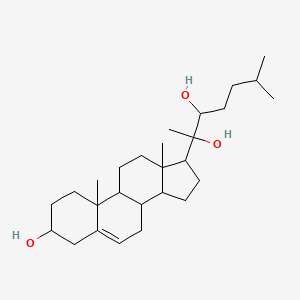 2-(3-hydroxy-10,13-dimethyl-2,3,4,7,8,9,11,12,14,15,16,17-dodecahydro-1H-cyclopenta[a]phenanthren-17-yl)-6-methylheptane-2,3-diol