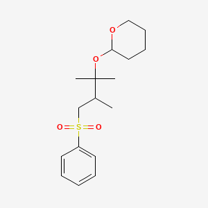 Tetrahydro-2-[(2S)-1,1,2-trimethyl-3-(phenylsulfonyl)propoxy]-2H-pyran