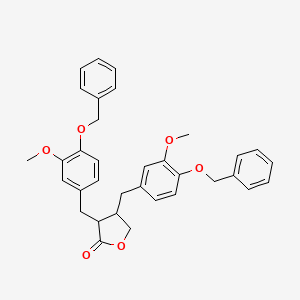 trans-(+/-)-Dihydro-3,4-bis[[3-Methoxy-4-(phenylMethoxy)phenyl]Methyl]-2(3H)-furanone