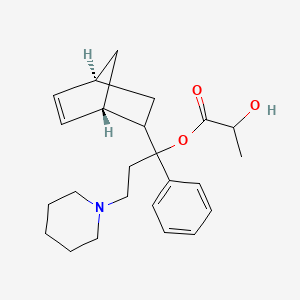 molecular formula C24H33NO3 B15125911 [1-[(1S,4S)-2-bicyclo[2.2.1]hept-5-enyl]-1-phenyl-3-piperidin-1-ylpropyl] 2-hydroxypropanoate 