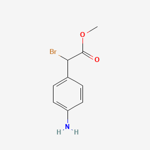 molecular formula C9H10BrNO2 B1512592 Methyl 2-(4-aminophenyl)-2-bromoacetate 