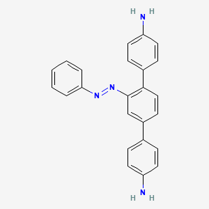 molecular formula C24H20N4 B15125927 4-[4-(4-aminophenyl)-3-phenyldiazenylphenyl]aniline 