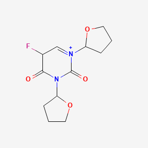 5-fluoro-1,3-bis(oxolan-2-yl)-5H-pyrimidin-1-ium-2,4-dione