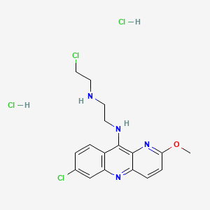 1,2-Ethanediamine, N-(2-chloroethyl)-N'-(7-chloro-2-methoxybenzo(b)-1,5-naphthyridin-10-yl)-, dihydrochloride