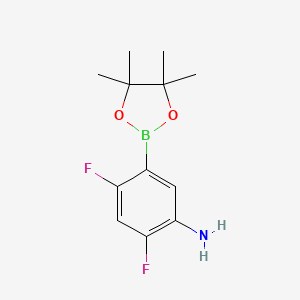 2,4-Difluoro-5-(4,4,5,5-tetramethyl-1,3,2-dioxaborolan-2-YL)aniline