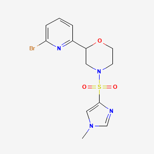 2-(6-bromopyridin-2-yl)-4-((1-methyl-1H-imidazol-4-yl)sulfonyl)morpholine